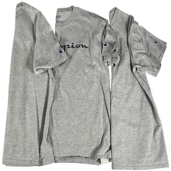 Champion Set of 3 T-Shirts Size Medium Heather Gray Mens Casual Active Sports - Picture 1 of 9